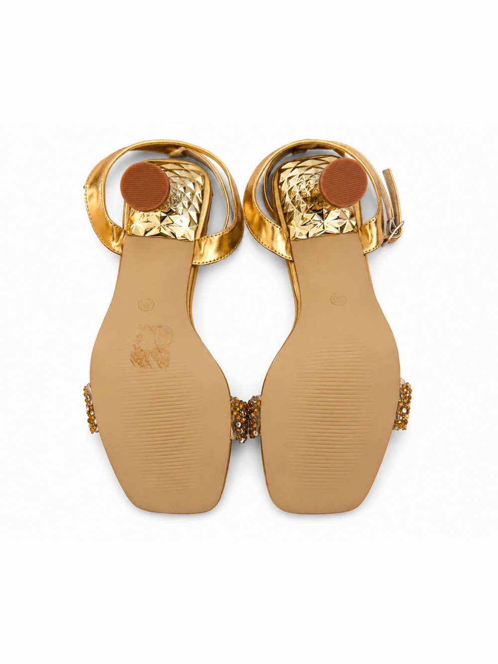 Gold Rhinestone Heels - Picture 3 of 3